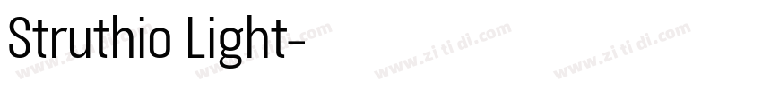 Struthio Light字体转换